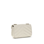 Saint Laurent Cream Lamb Ovis Aries Aries Shoulder Bag