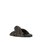 Fendi Multicolor Polyester Flat Sandals