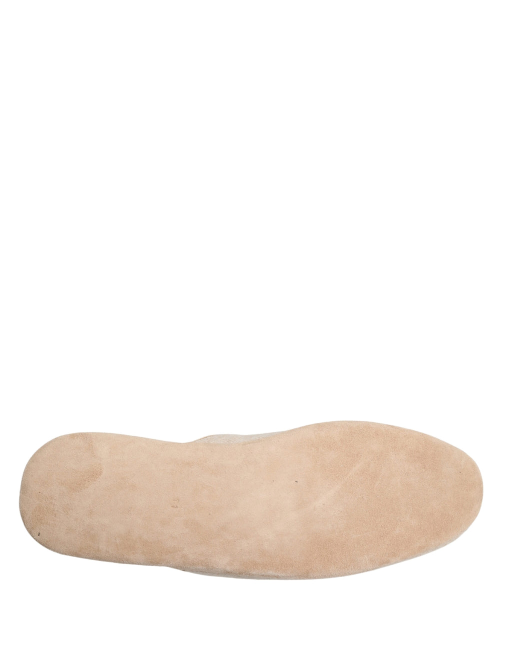 Authentic Designer Dolce & Gabbana Beige Shetland Wool Red Quilted Slippers Shoes