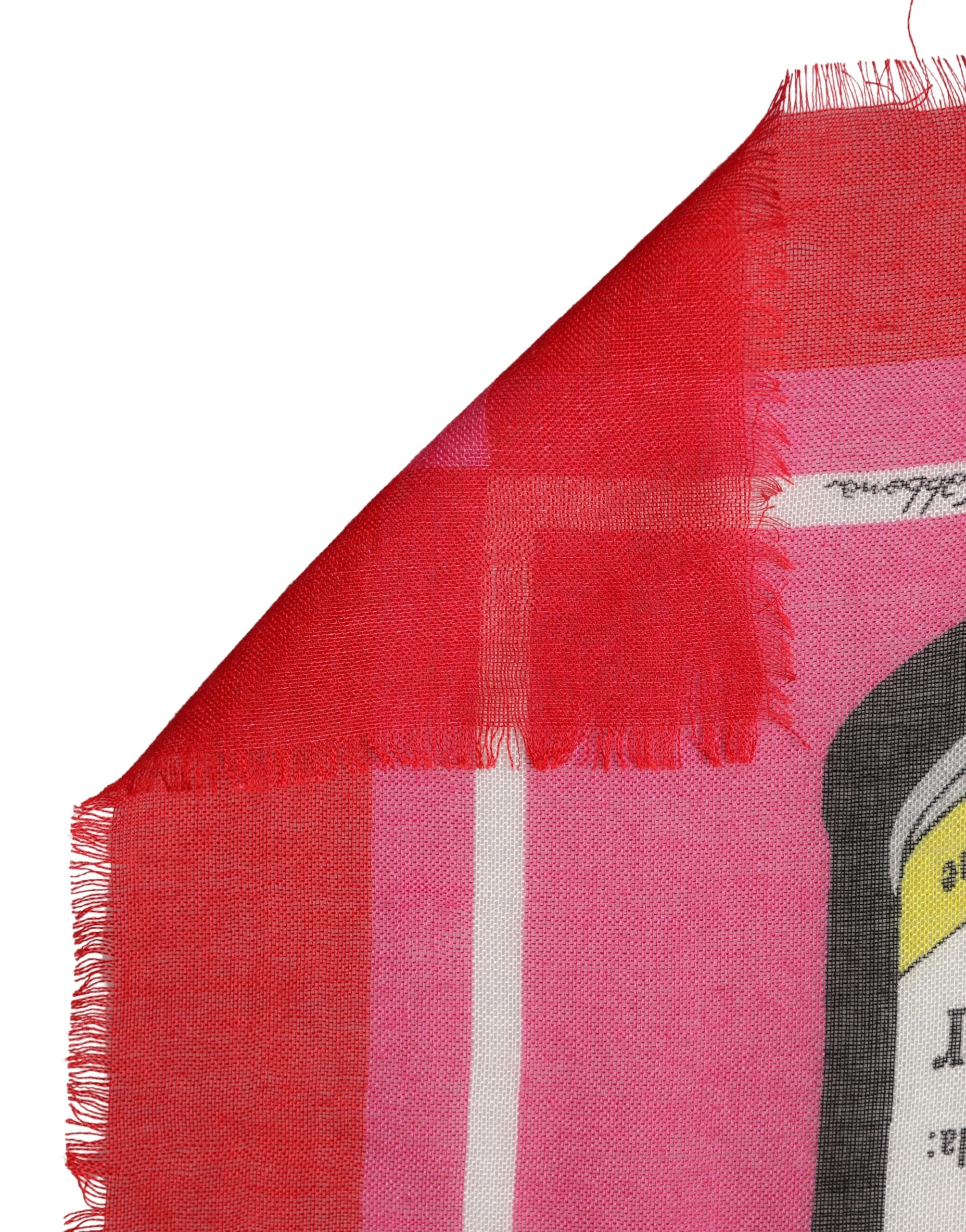 Authentic Designer Dolce & Gabbana Pink DG Amore Print Neck Square Shawl 140cm x 140cm Scarf