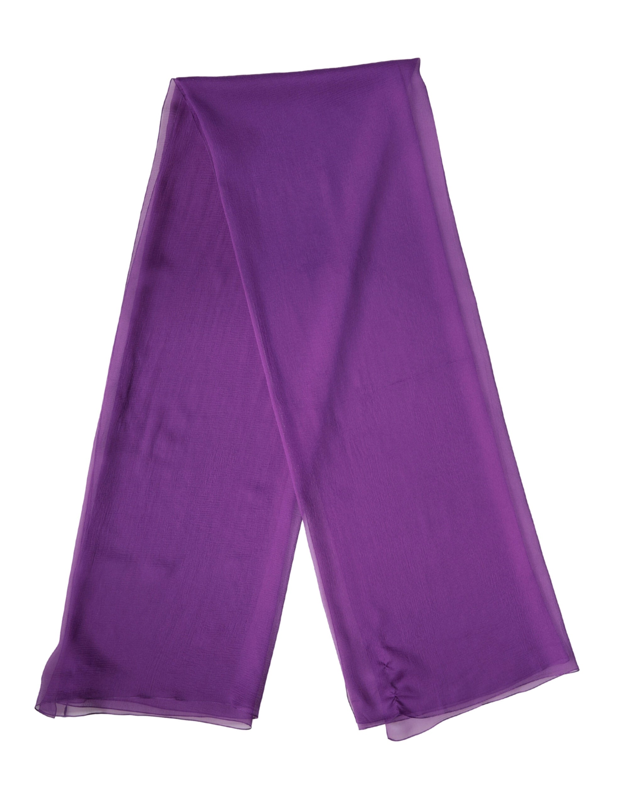 Authentic Designer Dolce & Gabbana Purple Silk Neck Wrap Shawl Stole 200cm x 134cm Scarf