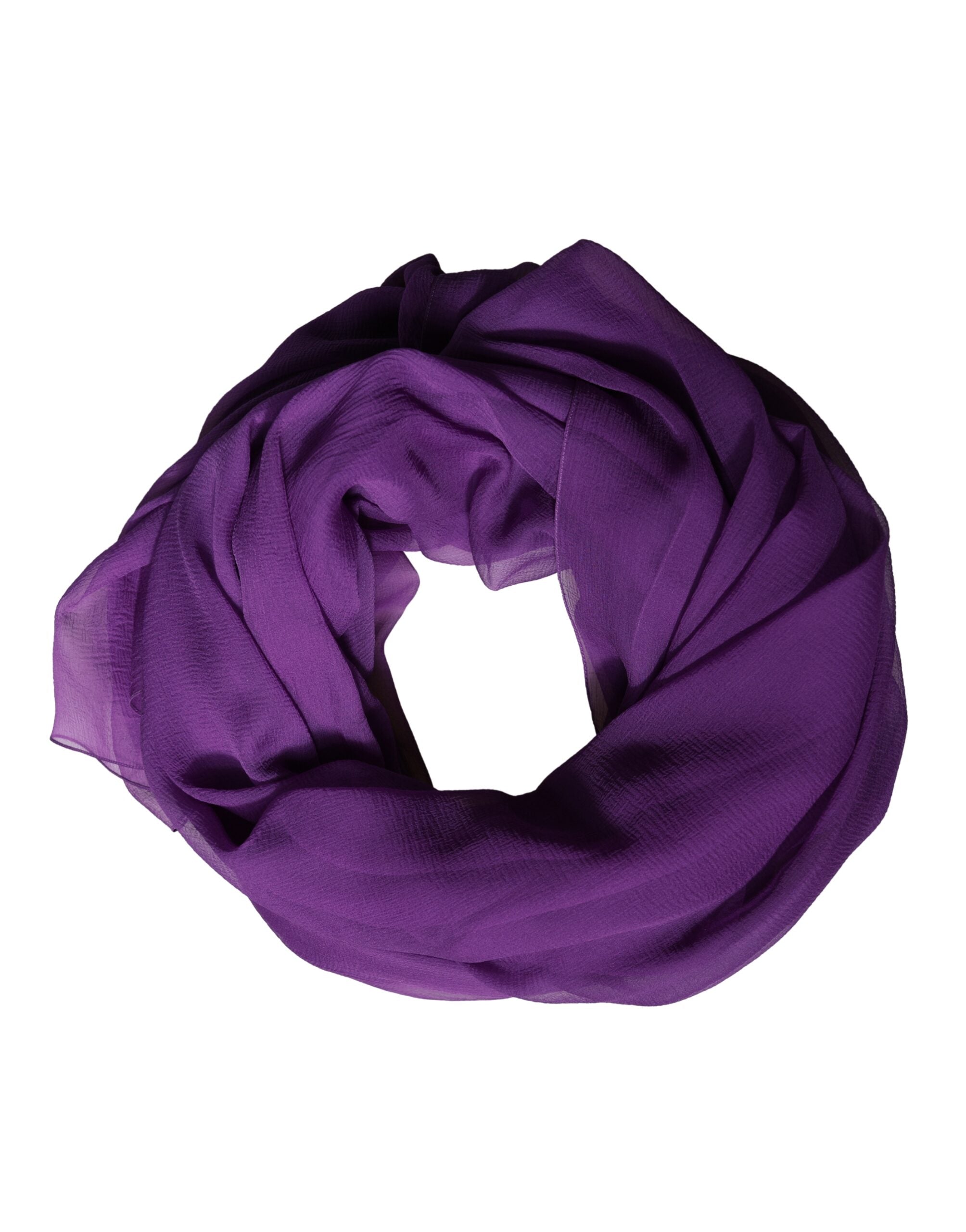 Authentic Designer Dolce & Gabbana Purple Silk Neck Wrap Shawl Stole 200cm x 134cm Scarf
