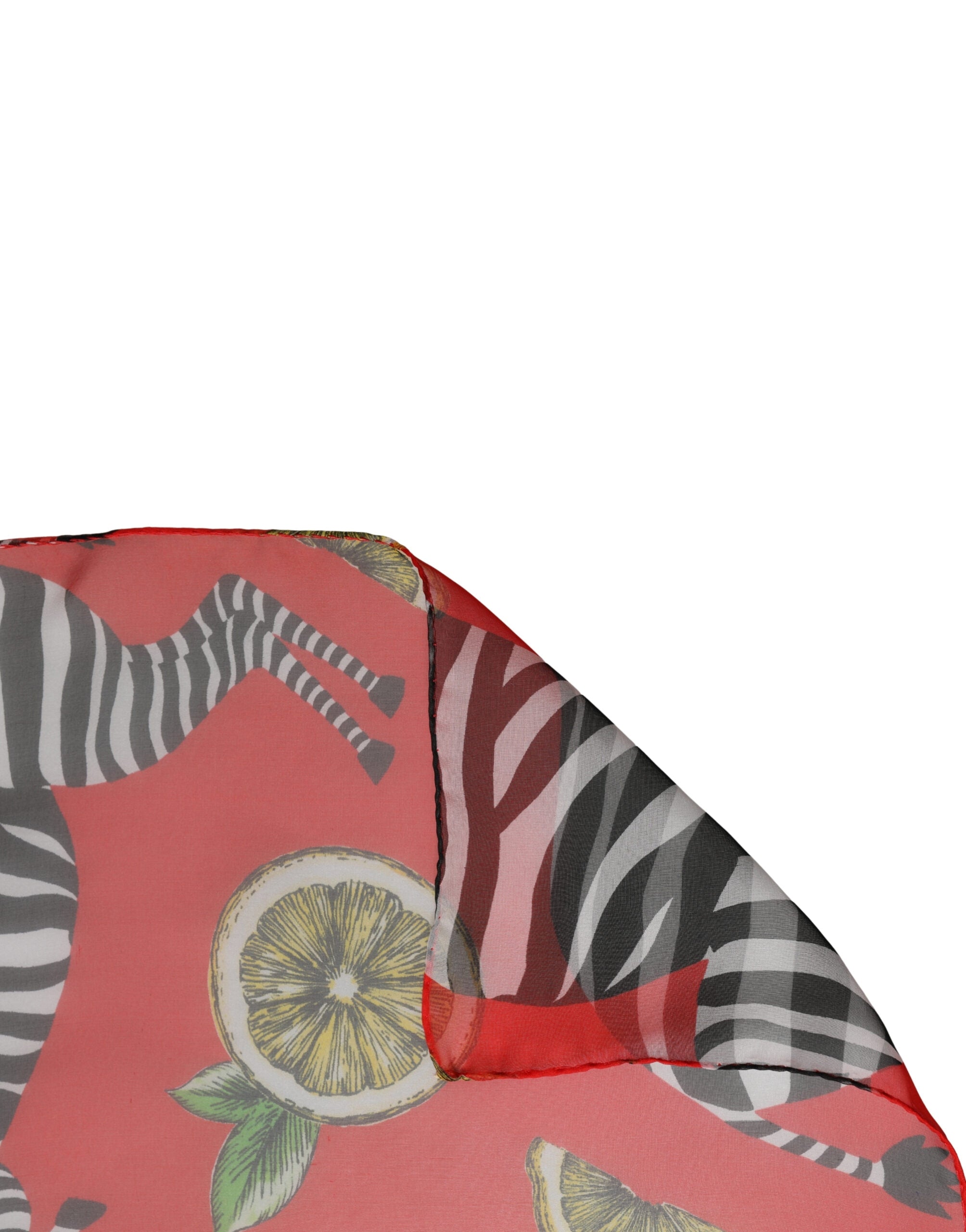 Authentic Designer Dolce & Gabbana Red Zebra Print Silk Wrap Shawl Stole 200cm x 132cm Scarf