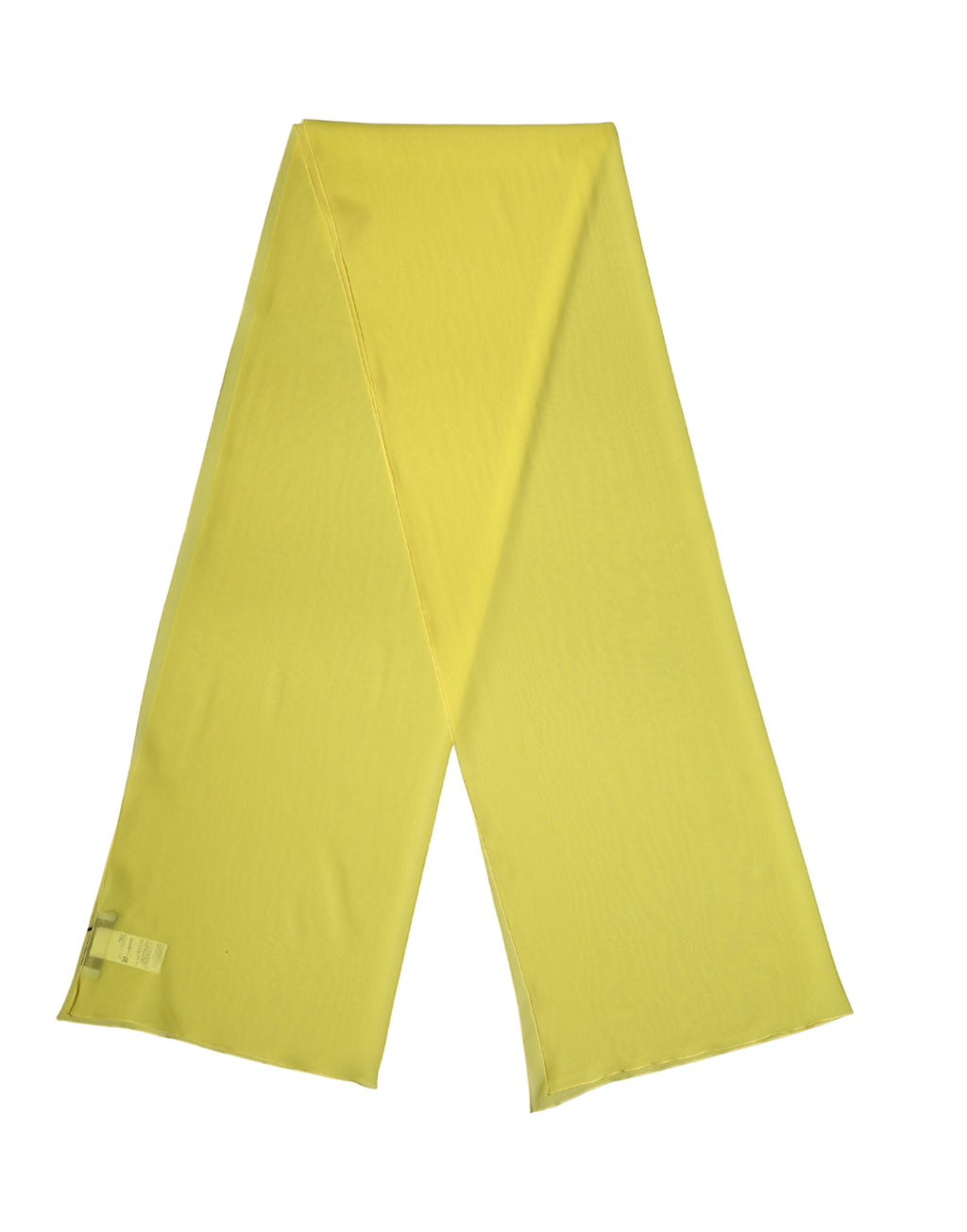 Authentic Designer Dolce & Gabbana Yellow Silk Neck Wrap Shawl Stole 200cm x 64cm Scarf