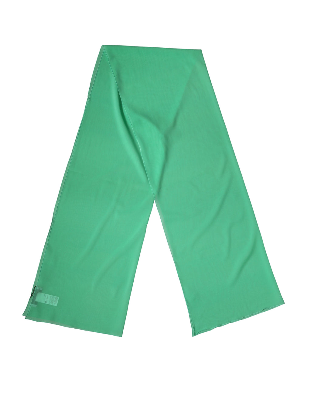 Authentic Designer Dolce & Gabbana Green Silk Neck Wrap Shawl Stole 200cm x 64cm  Scarf