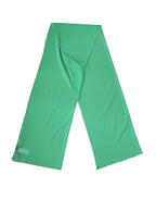 Authentic Designer Dolce & Gabbana Green Silk Neck Wrap Shawl Stole 200cm x 64cm  Scarf