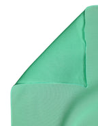 Authentic Designer Dolce & Gabbana Green Silk Neck Wrap Shawl Stole 200cm x 64cm  Scarf