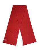 Authentic Designer Dolce & Gabbana Red Silk Neck Wrap Shawl Women Stole 200cm x 64cm Scarf