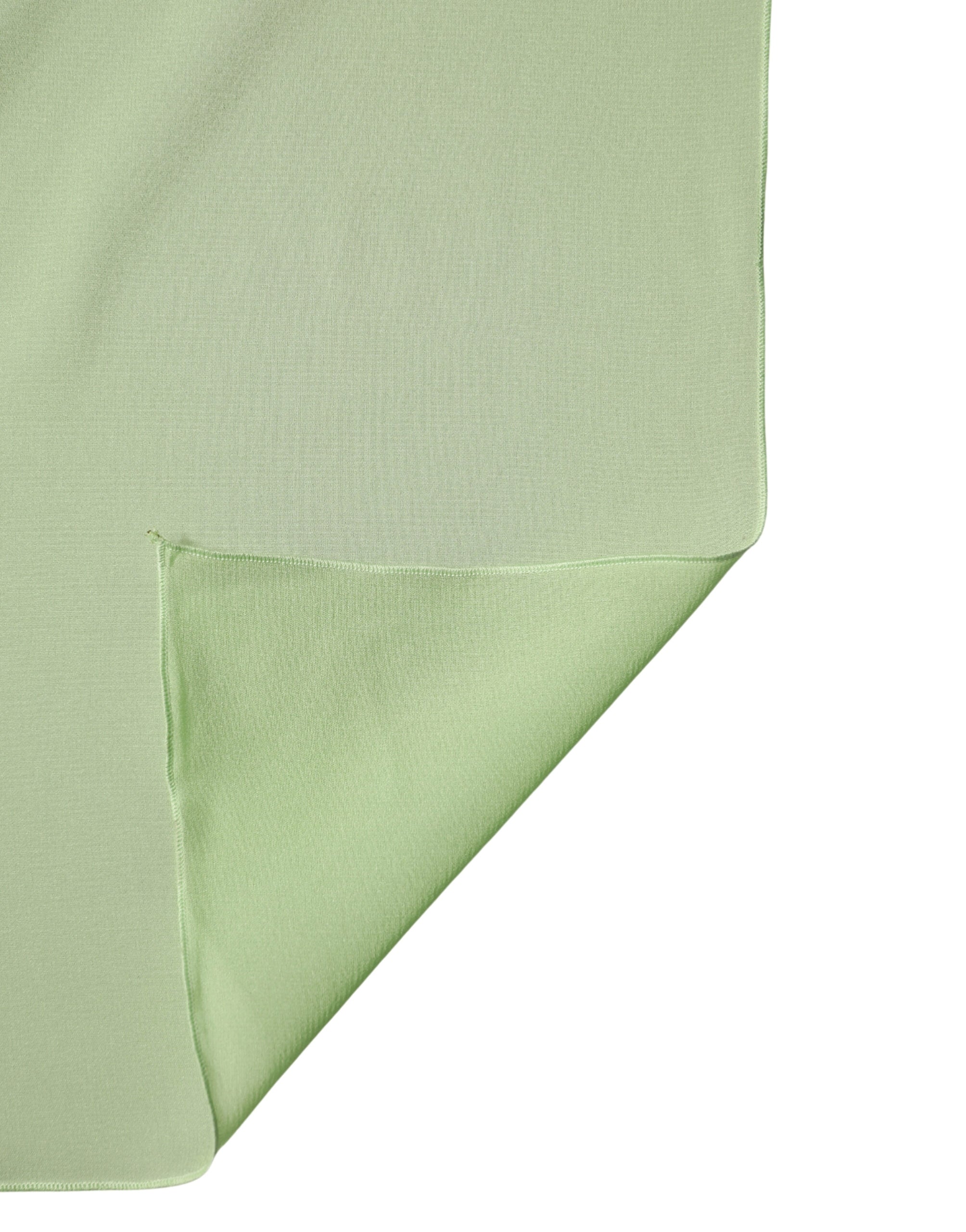 Authentic Designer Dolce & Gabbana Light Green Silk Neck Wrap Shawl Stole 200cm x 64cm  Scarf