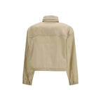 Prada Beige Recycled Polyamide Shell Jacket