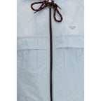 Prada Blue Recycled Polyamide Shell Jacket