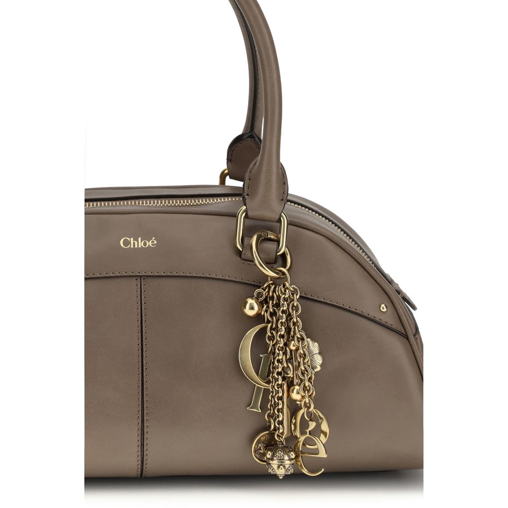 Chloé Gray Calf Leather Bos Taurus Handbag