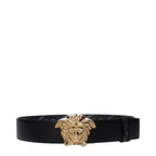 Versace Gray Polyester Regular Belt