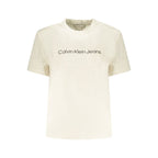 Calvin Klein Beige Cotton Women T-Shirt