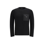 Prada Black Fleece Wool Sweatshirt