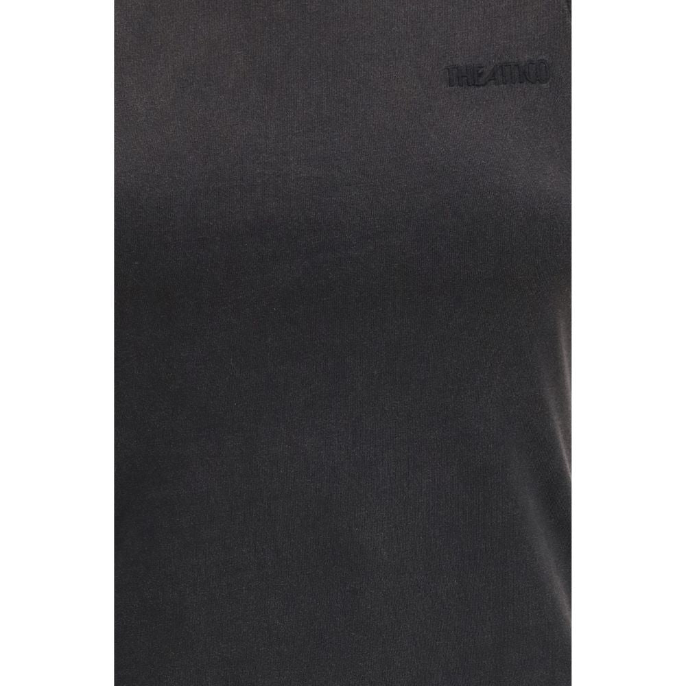 The Attico Black Cotton Sleeveles T-Shirt