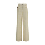 Gucci Beige Cotton Casual Pants