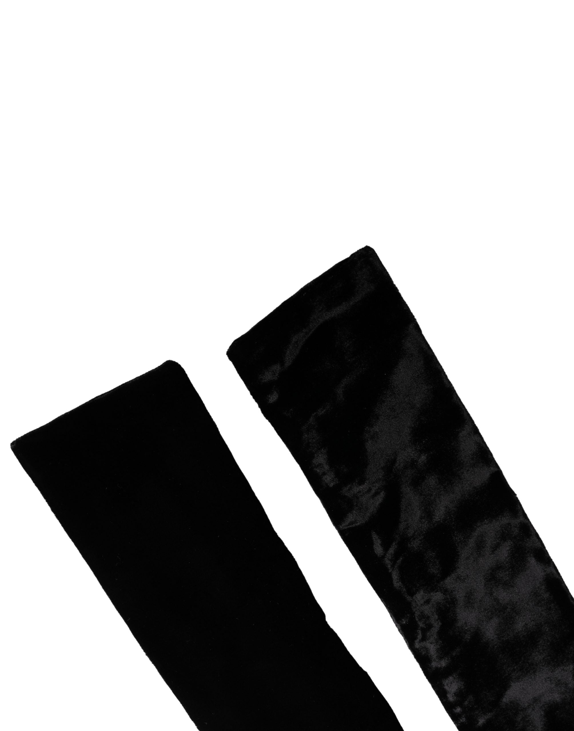 Authentic Designer Dolce & Gabbana Black Viscose Satin Waist Women Cintura Belt