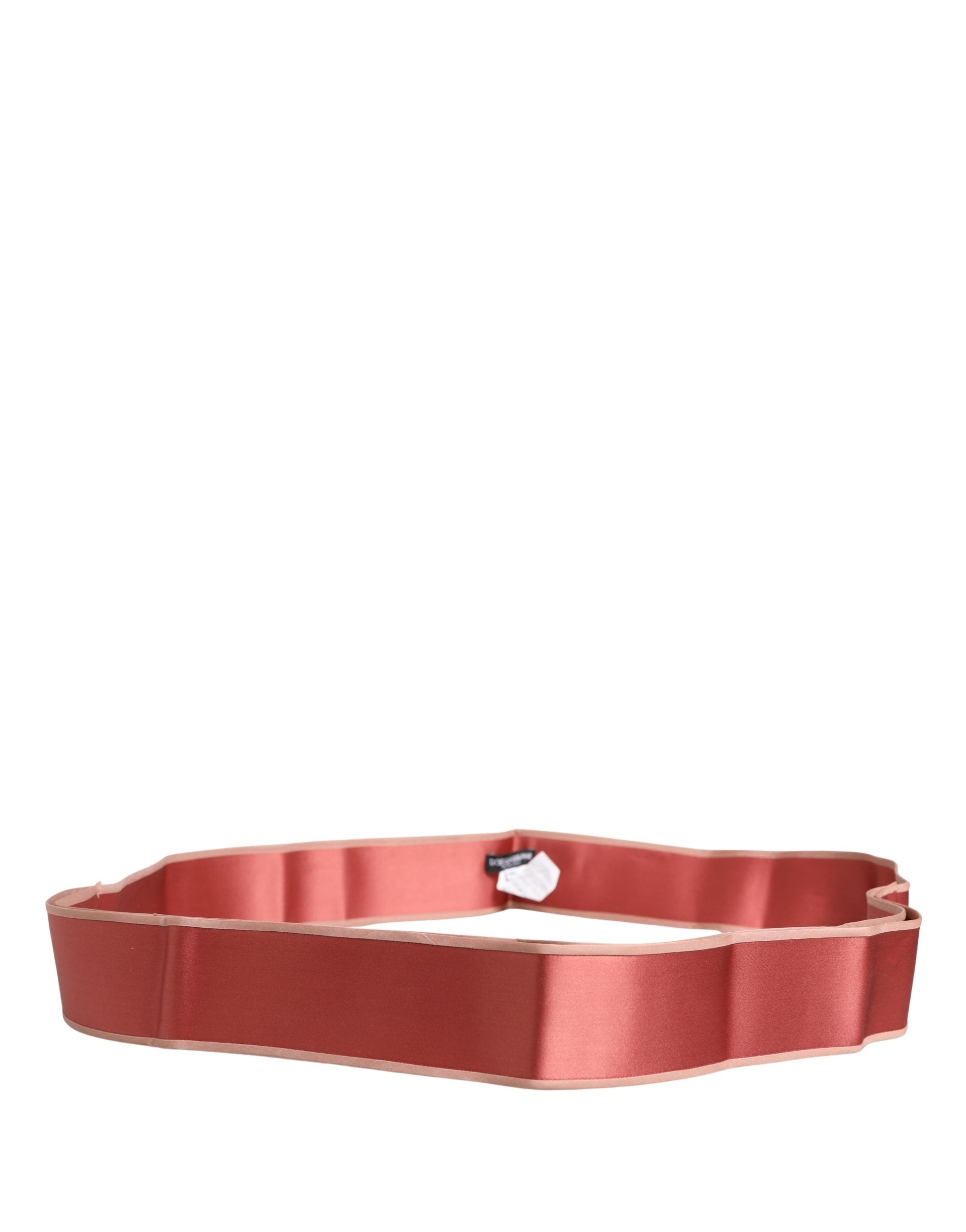 Authentic Designer Dolce & Gabbana Pink Silk Satin Waist Women Cintura Belt