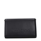 Jimmy Choo Black Leather Clutch Bag