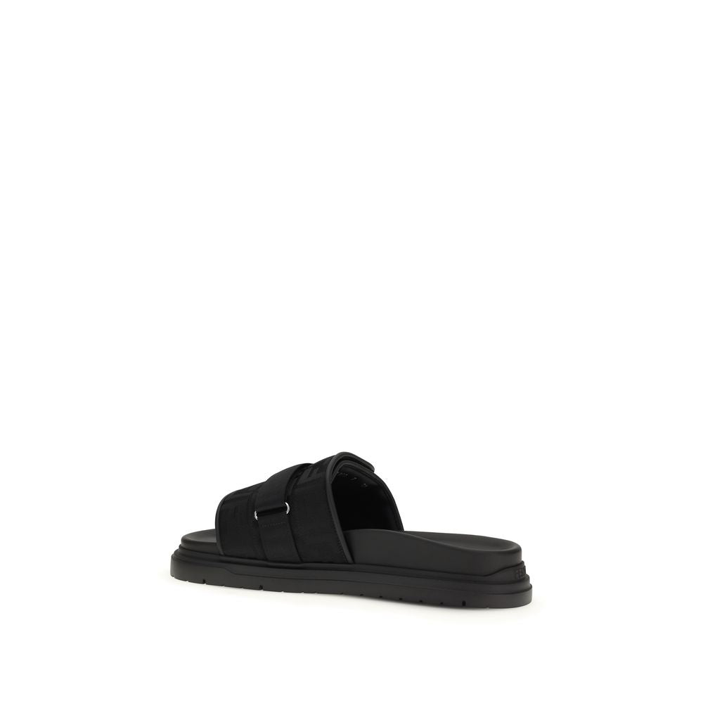Fendi Black Polyamide Sandals