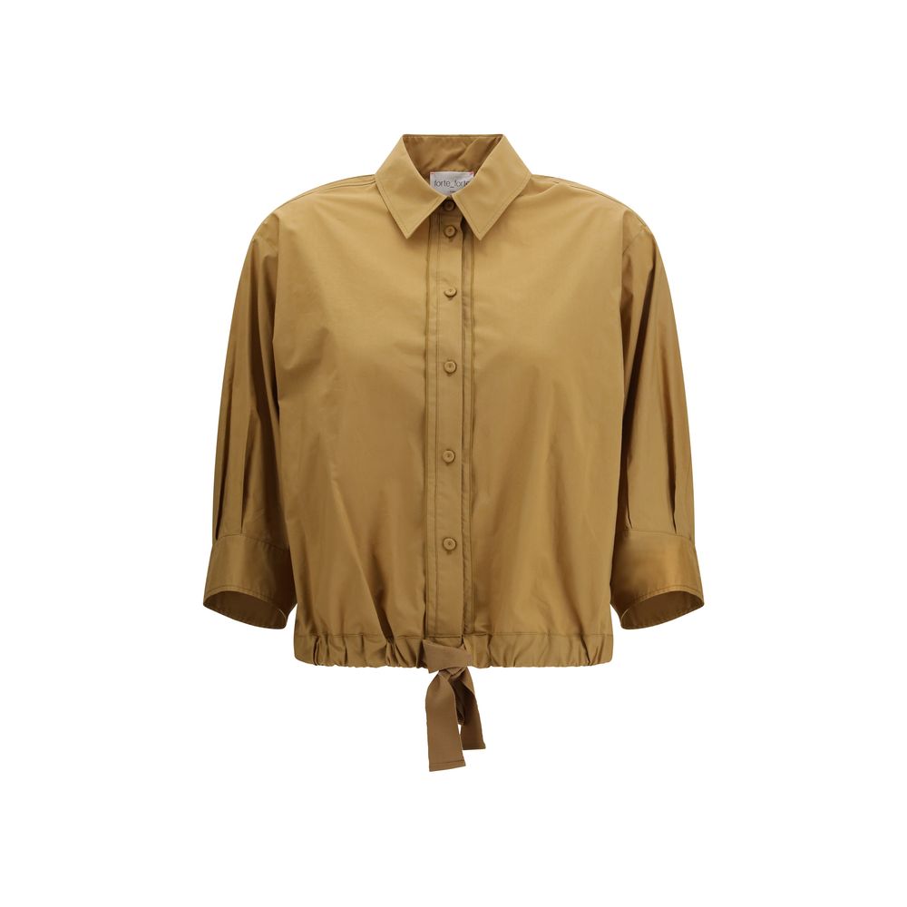 Forte_Forte Bicolor Cotton Shortsleeve Shirt