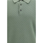 Brioni Bicolor Cotton Polo Shirt