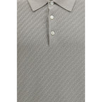Brioni Beige Cotton Polo Shirt