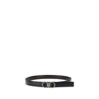 Ferragamo Black Calf Leather Bos Taurus Regular Belt