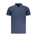 Hugo Boss Blue Cotton Men Polo Shirt