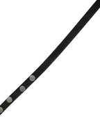 Costume National White Leather Studded Cintura Belt