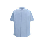 Prada Blue Cotton Shortsleeve Shirt