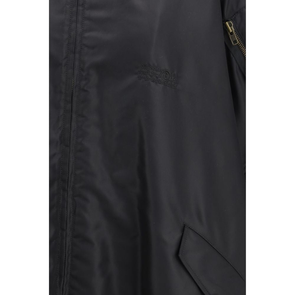 MM6 Black Polyamide Cloacks