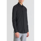 Antony Morato Black Cotton Dress Shirt