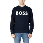 Hugo Boss Blue Cotton Sweatshirt