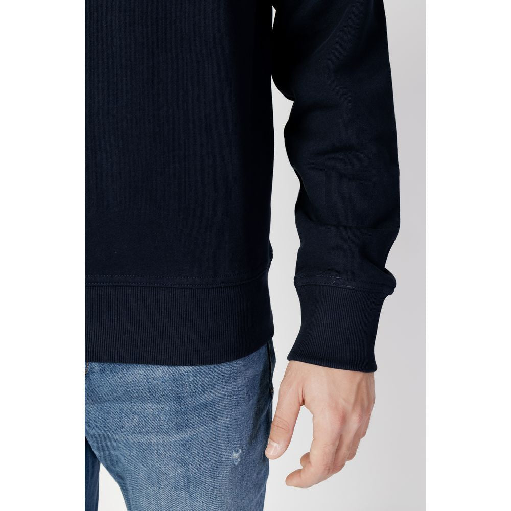 Hugo Boss Blue Cotton Sweatshirt