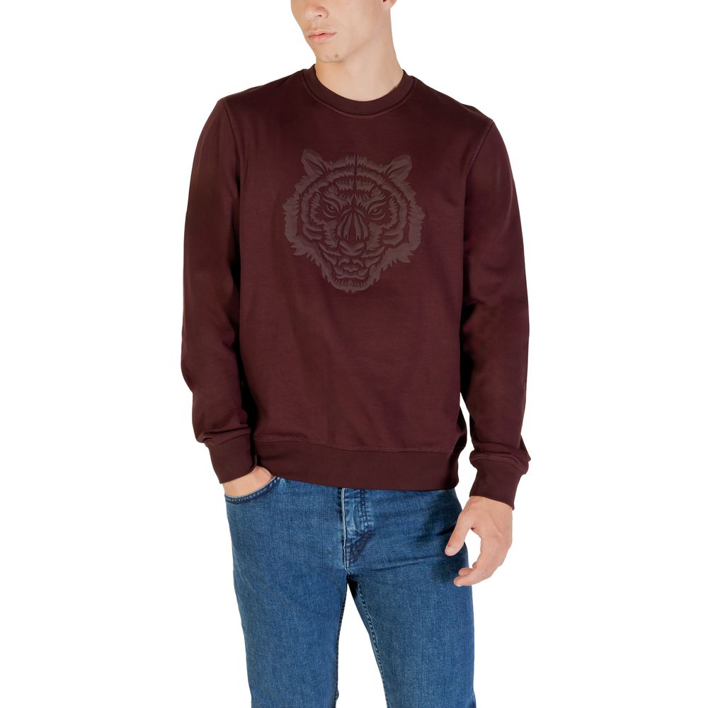 Antony Morato Bordeaux Cotton Sweatshirt