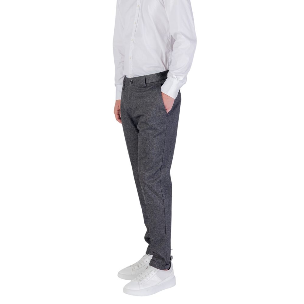 Antony Morato Gray Polyester Skinny Pants