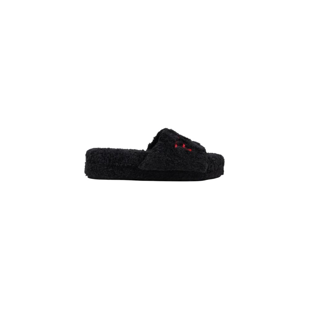 Ralph Lauren Black Textile Slippers