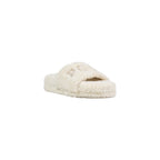 Ralph Lauren Cream Textile Slippers