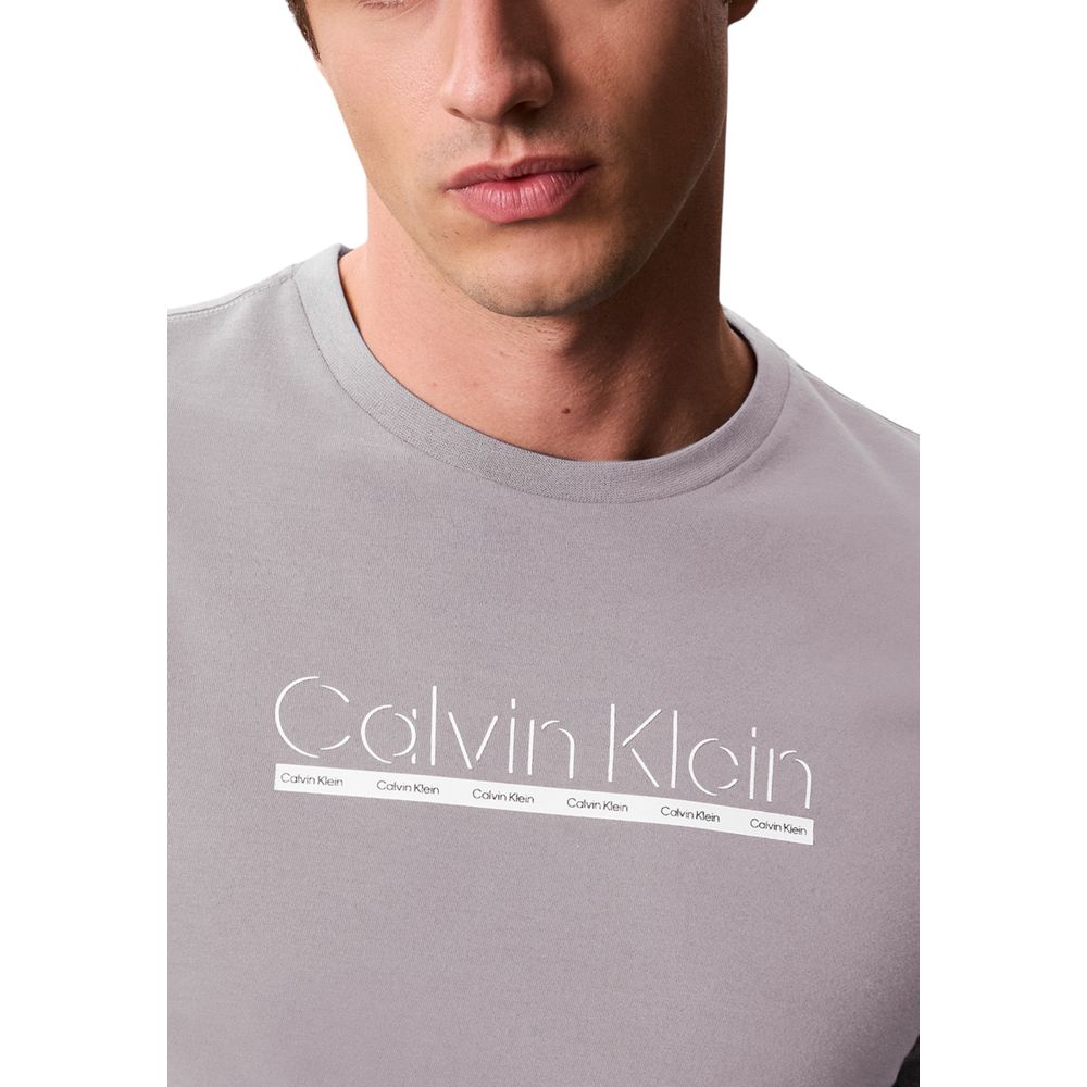 Calvin Klein Gray Cotton T-Shirt