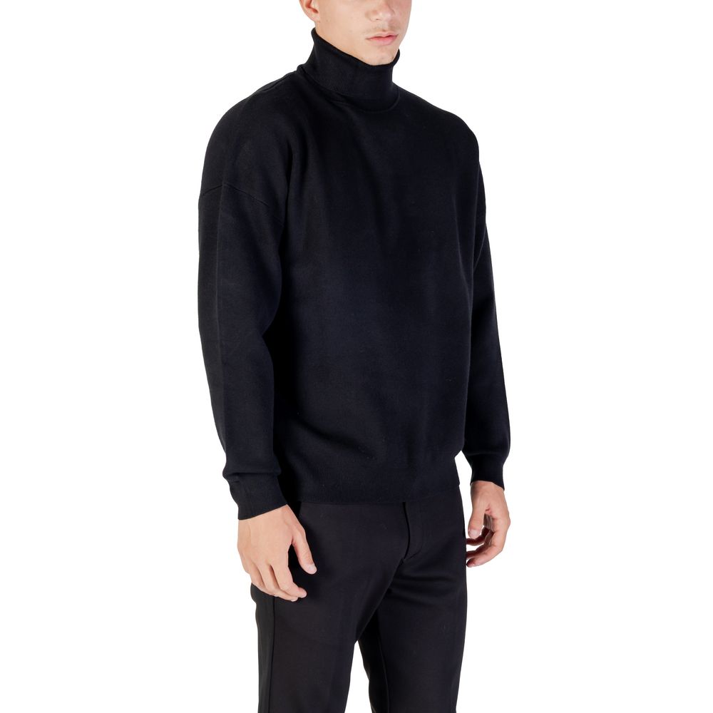 Antony Morato Black Viscose Sweatshirt