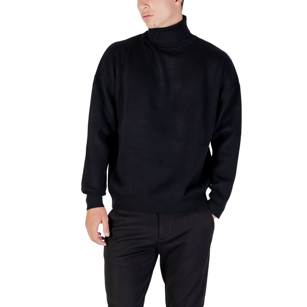 Antony Morato Black Viscose Sweatshirt
