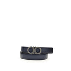 Ferragamo Black Calf Leather Bos Taurus Regular Belt
