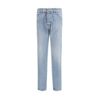 Dsquared² Blue Cotton Straight-Leg Jeans