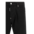 Dsquared² Black Cotton Slim Fit Jeans