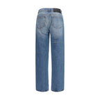 MM6 Blue Cotton Jeans Denim