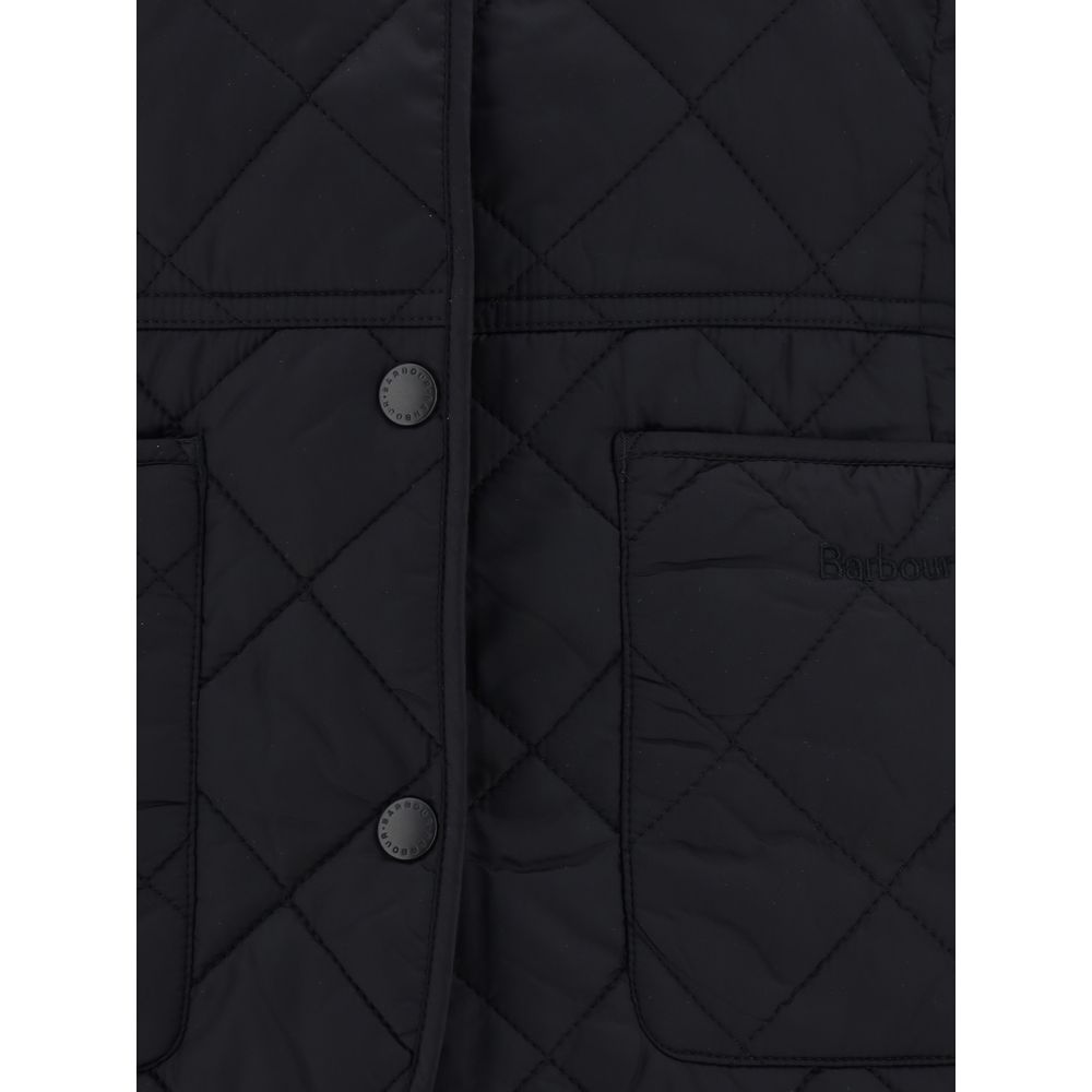 Barbour Black Polyester Coat
