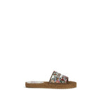 Dolce & Gabbana Multicolor Fabric Flat Sandals