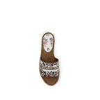 Dolce & Gabbana Multicolor Fabric Flat Sandals